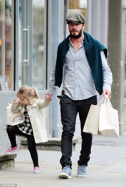 She hopped around in her pink floral trainers which she seemed to be a huge fan of