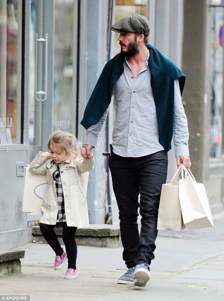 The outing comes after David spoke about how similar Harper is to her designer mother when it comes to a love of fashion