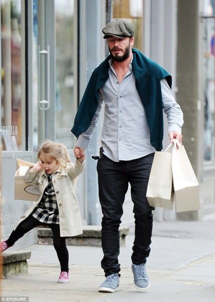 The three-year-old showed her delight as she skipped along the pavement