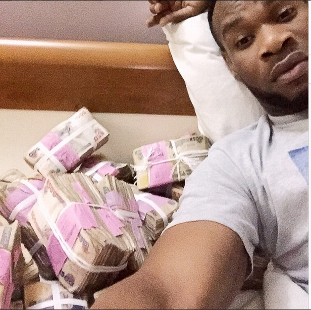 (D'prince wakes up with Millions of naira. Photo: Instagram)