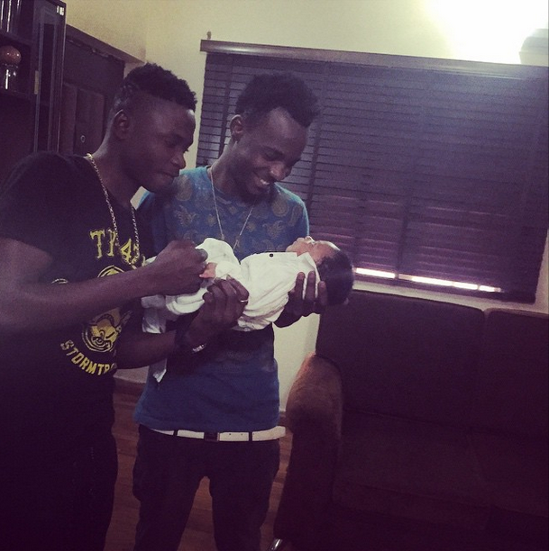 Lil Kesh, Young John and Olamide's son (Milly)