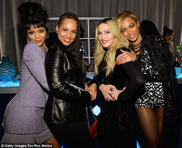 rihanna alicia keys madonna beyonce