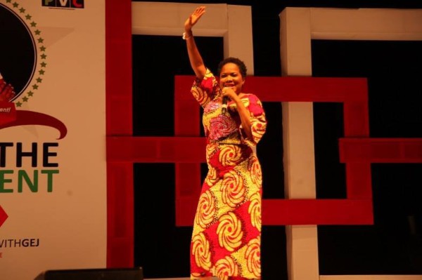 toyin aimakhu campaigning for jonathan at the event