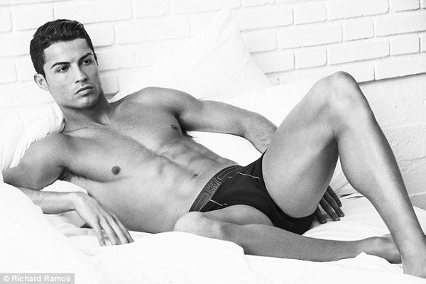 Cristiano Ronaldo has once again put his muscular frame on display as he models the latest addition of his underwear range