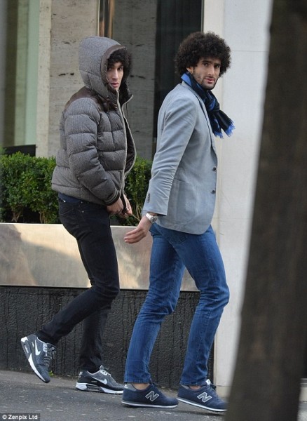 Fellaini was substituted at half-time against the Toffees as Louis van Gaal's side struggled at Goodison Park