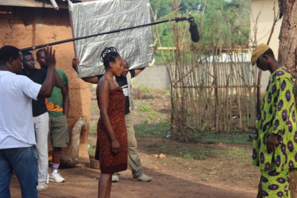Picture 1 - Niji Akanni directs Judith Audu and Ayo Lijadu