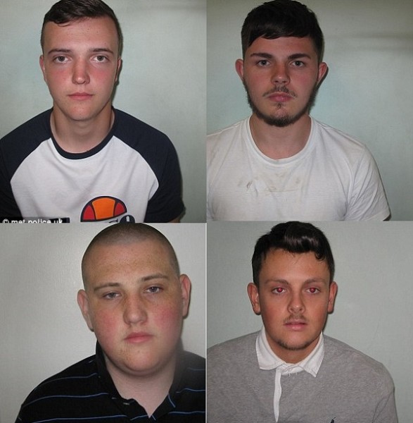 QPR fans Harry Childs (left) and Jack Hutchins have been jailed for football-related disorder last year