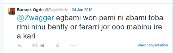 Great tweets by Dagrin