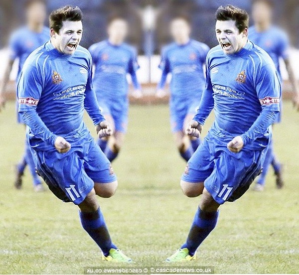 Striker Jay Hart, 24, has been sacked after he was filmed having sex with a supporter in the manager's dugout while wearing a Clitheroe FC tracksuit