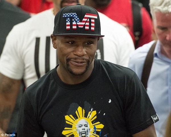 The 38-year-old boxer (pictured) is expected to earn around £120million for his upcoming bout against Manny Pacquiao