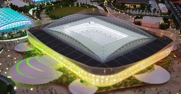 The Al Rayyan Stadium is inspired by sand dunes and its design has been produced by UK-based firms