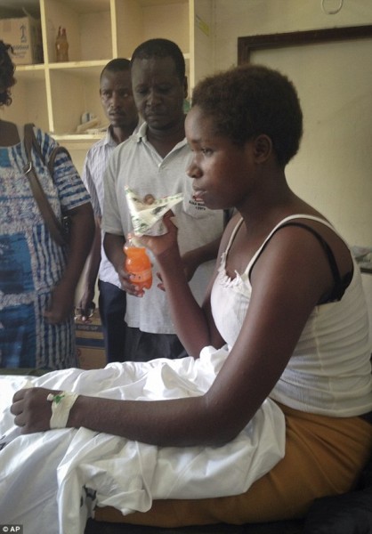 Today survivor Cynthia Cheroitich, 19, who spent two days hiding and drinking body lotion to survive, was rescued