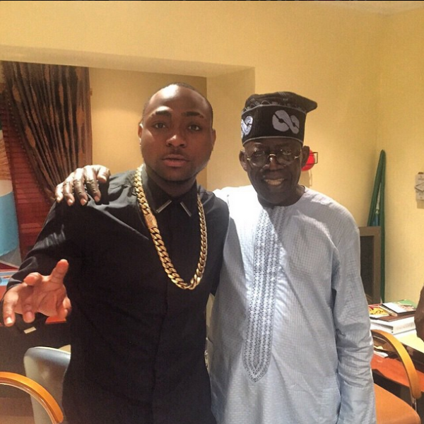 Davido and Bola Tinubu