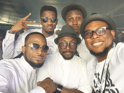 Dbanj, Will.I.Am, and DB records crew