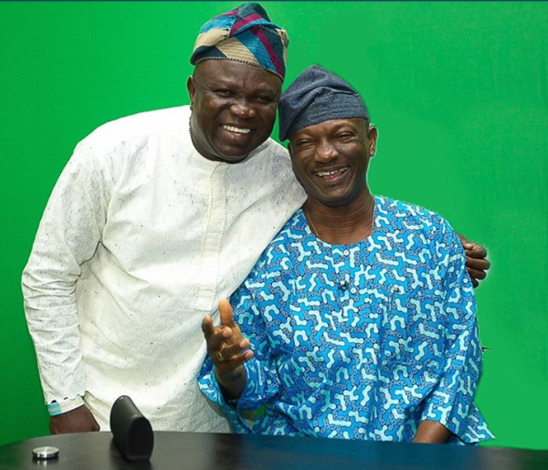 (Ambode and Jimi Agbaje. Photo: Facebook)