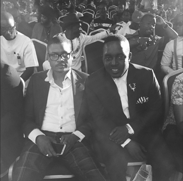 (M.I Abaga and Shina Peller at #NECLive3. Photo: Instagram)