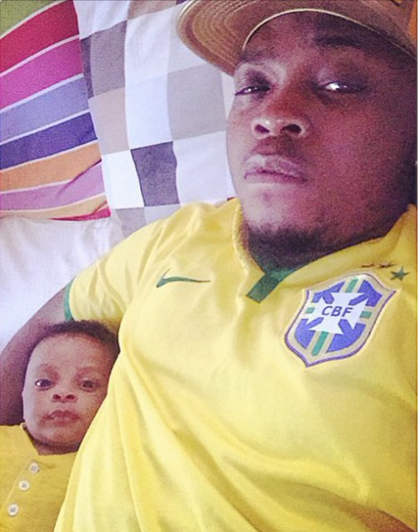 (Olamide and son . Photo: Instagram)