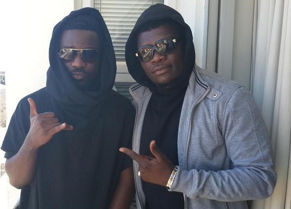 Sarkodie and Castro during his video shoot for Adonai. Photo: Instagram