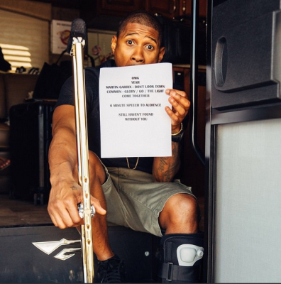 Usher's performance schedule