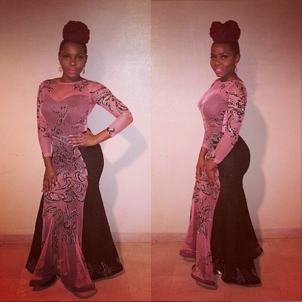 (Yemi Alade's outfit to the Kun De Award in Burkina Faso. Photo: Instagram)
