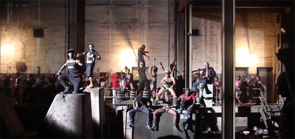 (Behind the scenes with Psquare and Awilo. Photo: Youtube)