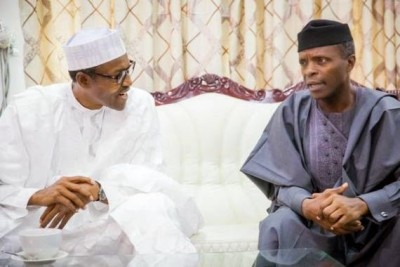 Buhari and his vice, Osinbajo.