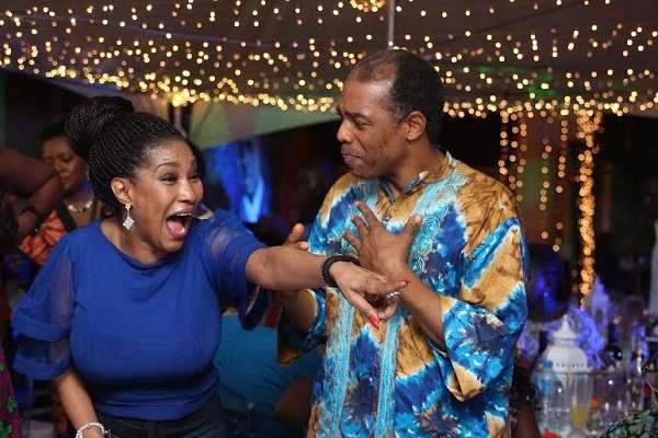 Femi Kuti and Femi Kuti catching up