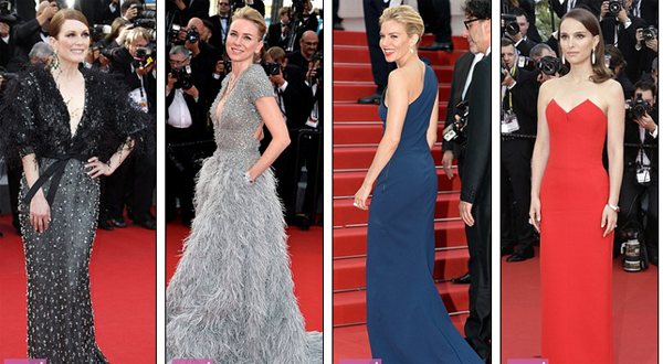 (L-R: Julian Moore, Naomi Watts, Sienna Miller and Natalie Portman . Photo: Daily Mail)