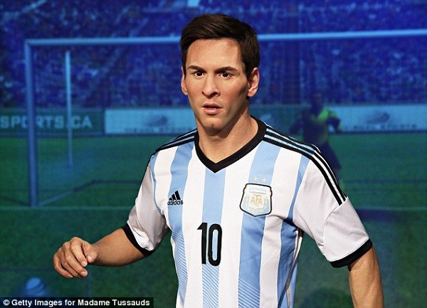 Lionel Messi has become the latest superstar to become a wax work at Madame Tussauds in New York