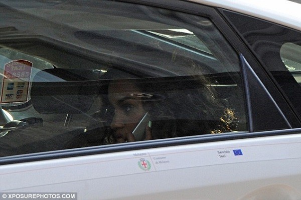 The couple were seen in a luxury sports car, as they were whisked off into the city together
