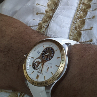 Freeze with a White and Gold Tissot