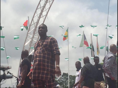 (K1 performing live at Eagle Square, Abuja)