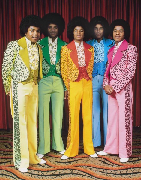In 1975: L-R Tito, Jackie, Michael, Jermaine and Marlon Jackson