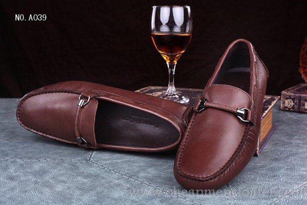 Salvatore Ferragamo Brown Italian Mens Shoes Online Leather Loafers_12