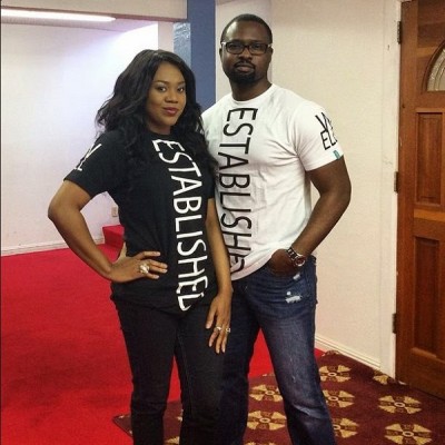 Stella Damasus and Daniel Ademinokan has teamed up to float an online television platform. Photo: DailyMail)