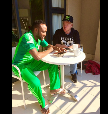 Kcee with the music video director