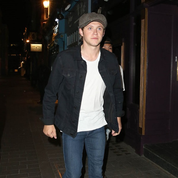 Niall Horan & Ariana Grande are seen here leaving Cirque le Soir Night Club in Soho, London at 3am. Niall & Ariana left via a back fire exit at around 3am after the fire brigade were called to investigate a small incident in a back stairwell of the night club. Pictured: Niall Horan Ref: SPL1041659 010615 Picture by: WeirPhotos / Splash News Splash News and Pictures Los Angeles:310-821-2666 New York:212-619-2666 London:870-934-2666 photodesk@splashnews.com