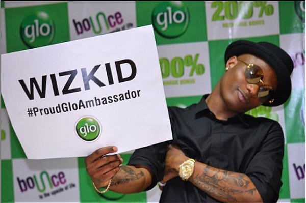 On June 23, 2015, Wizkid confirmed moving from MTN to Globacom. Photo: Instagram