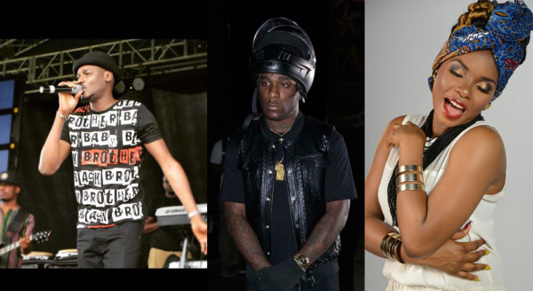 2face, Burna Boy and Yemi Alade