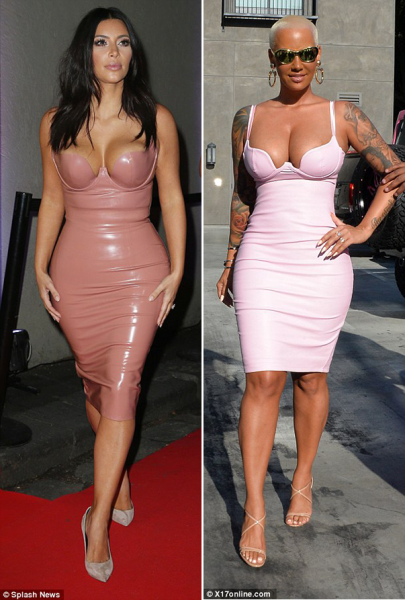 Amber Rose and Kim Kardashian