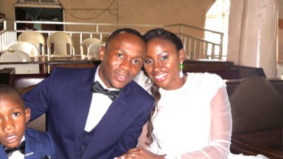 Ushbebe and wife, Annete.