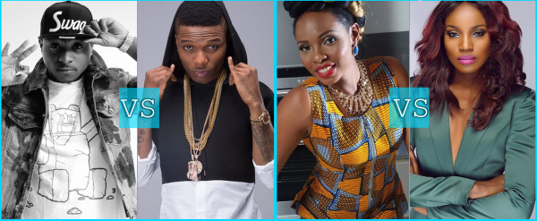 Davido, Wizkid, Yemi Alade, Seyi Shay