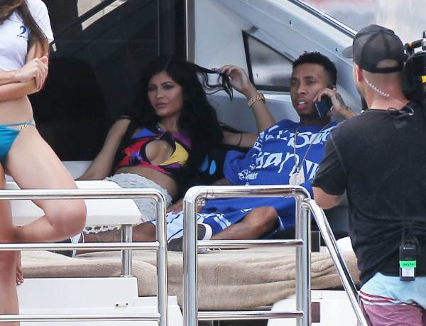 Tyga and Kylie Jenner enjoys cozy moments at the beach in St. Barts