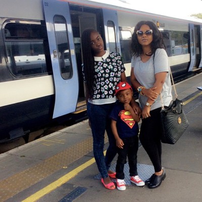 Mercy Aigbe and kids