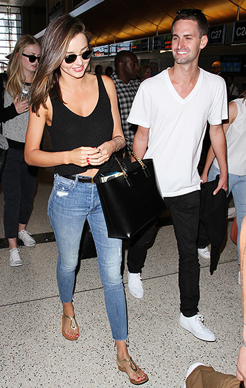 Miranda Kerr and Evan Spiegel
