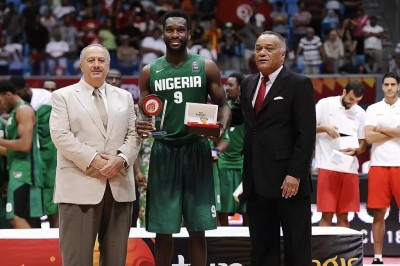 Chamberlain Oguchi was also crowned the tournament's MVP. Photo: FIBA