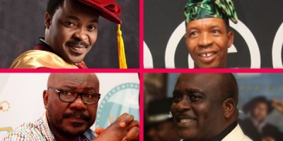Nigerian actors who combine acting with lecturing jobs. Photo: Filed