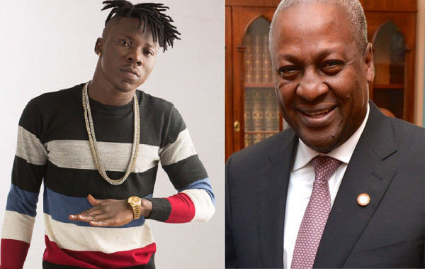 Stonebwoy and John Mahama