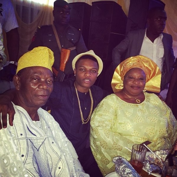 Wizkid and his Parents