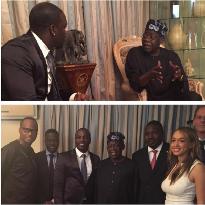 (Akon meets Bola Tinubu. Photo: Instagram)